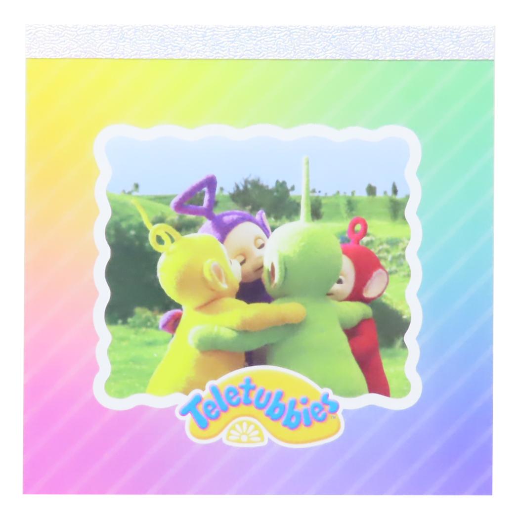 メモパッドスクエア メモ帳 テレタビーズ Big Hug Green Flash 新学期準備文具 メール便可