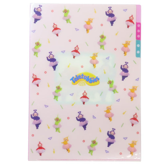 A4ポケットクリアファイル ポケットファイル テレタビーズ Skirt Green Flash 新学期準備文具 メール便可