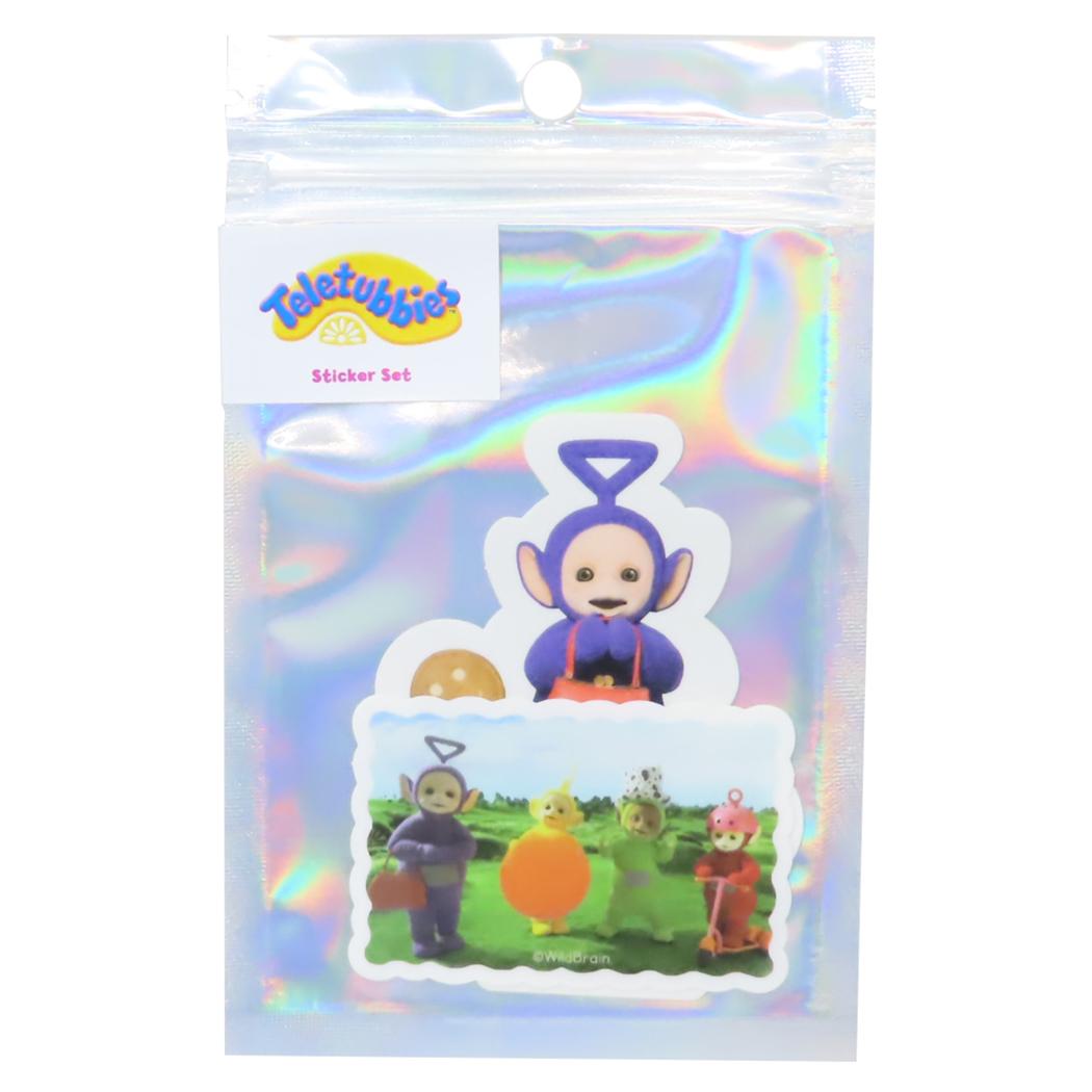 ステッカーセット ダイカットシール テレタビーズ Tinky Winky Green Flash デコシール メール便可