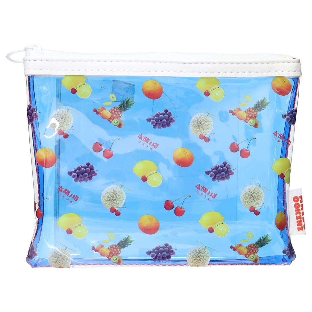 PVCポーチ コスメポーチ 太陽ノ塔洋菓子店 フルーツゼリー Green Flash 小物入れ 化粧ポーチ メール便可