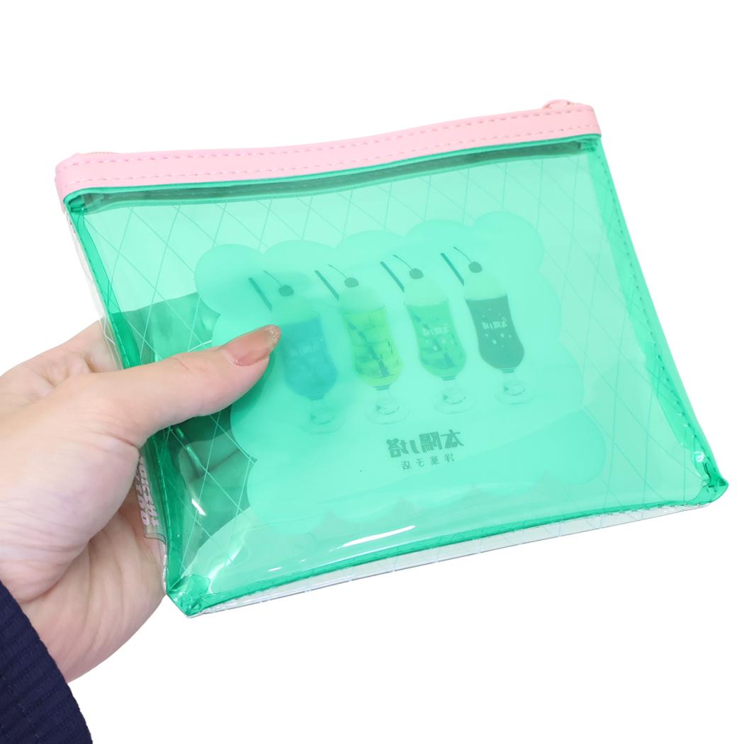 PVCポーチ コスメポーチ 太陽ノ塔洋菓子店 クリームソーダ Green Flash 小物入れ 化粧ポーチ メール便可