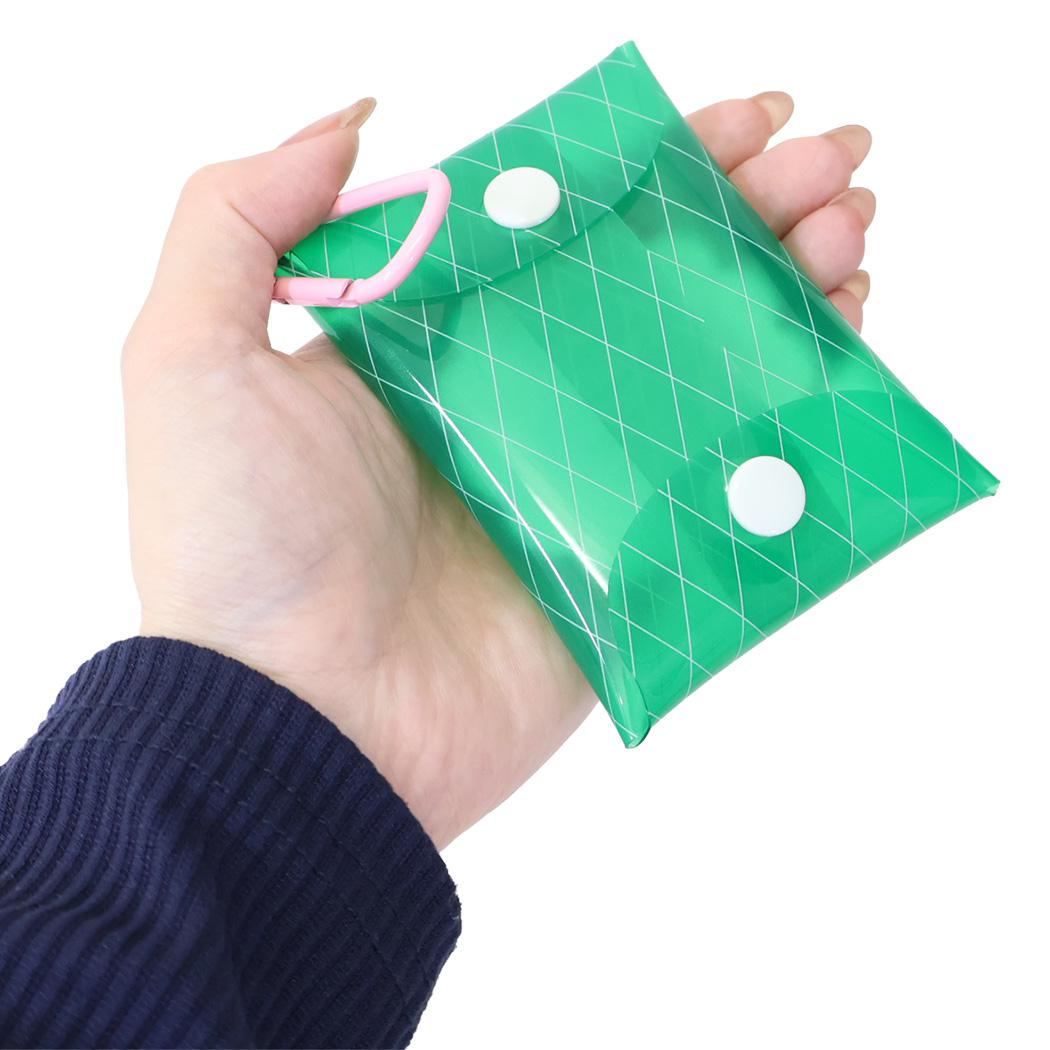 PVCミニケース クリアポーチ 太陽ノ塔洋菓子店 クリームソーダ Green Flash 小物入れ カラビナ付き ミニポーチ メール便可
