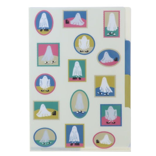 A5ポケットクリアファイル 3インデックス ポケットファイル WEARING SHOES GHOST flame Green Flash おしゃれ文具 かわいい メール便可