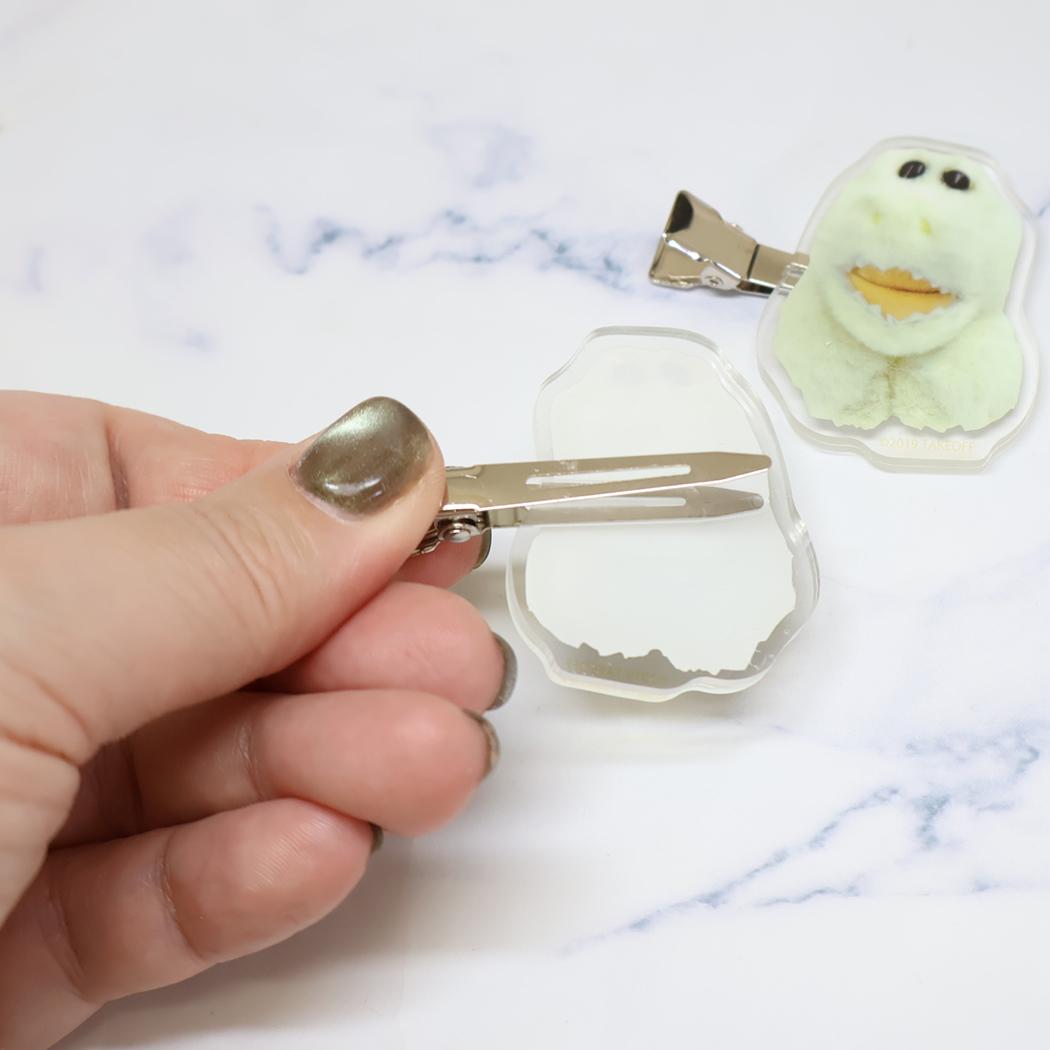 アクリルヘアクリップ ヘアアクセ ワーリーフレンズ ホーリー Green Flash 前髪クリップ メール便可