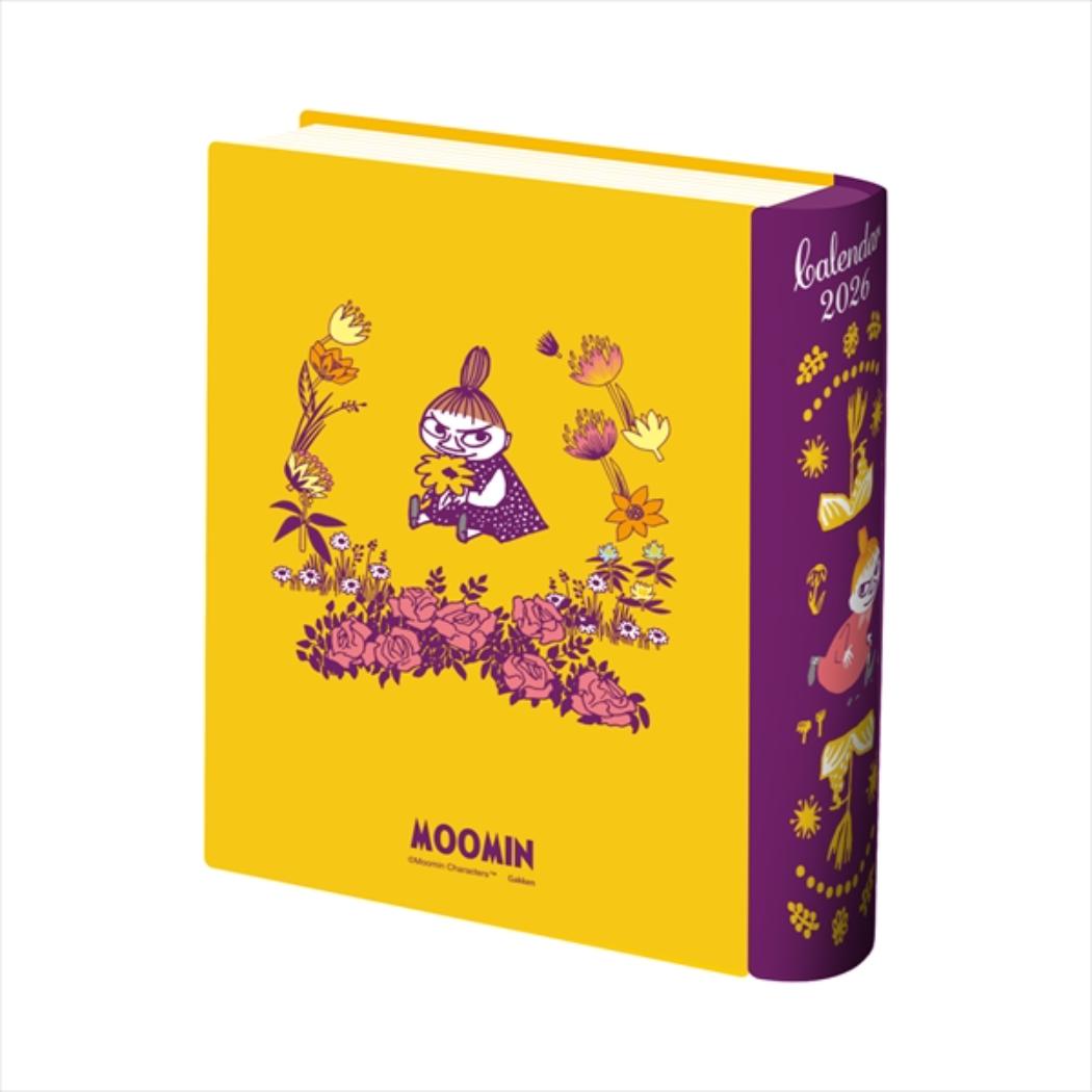 卓上カレンダー2026年 2026Calendar ムーミン リトルミイ BOOK缶カレンダー 北欧 学研ステイフル インテリア 令和8年暦