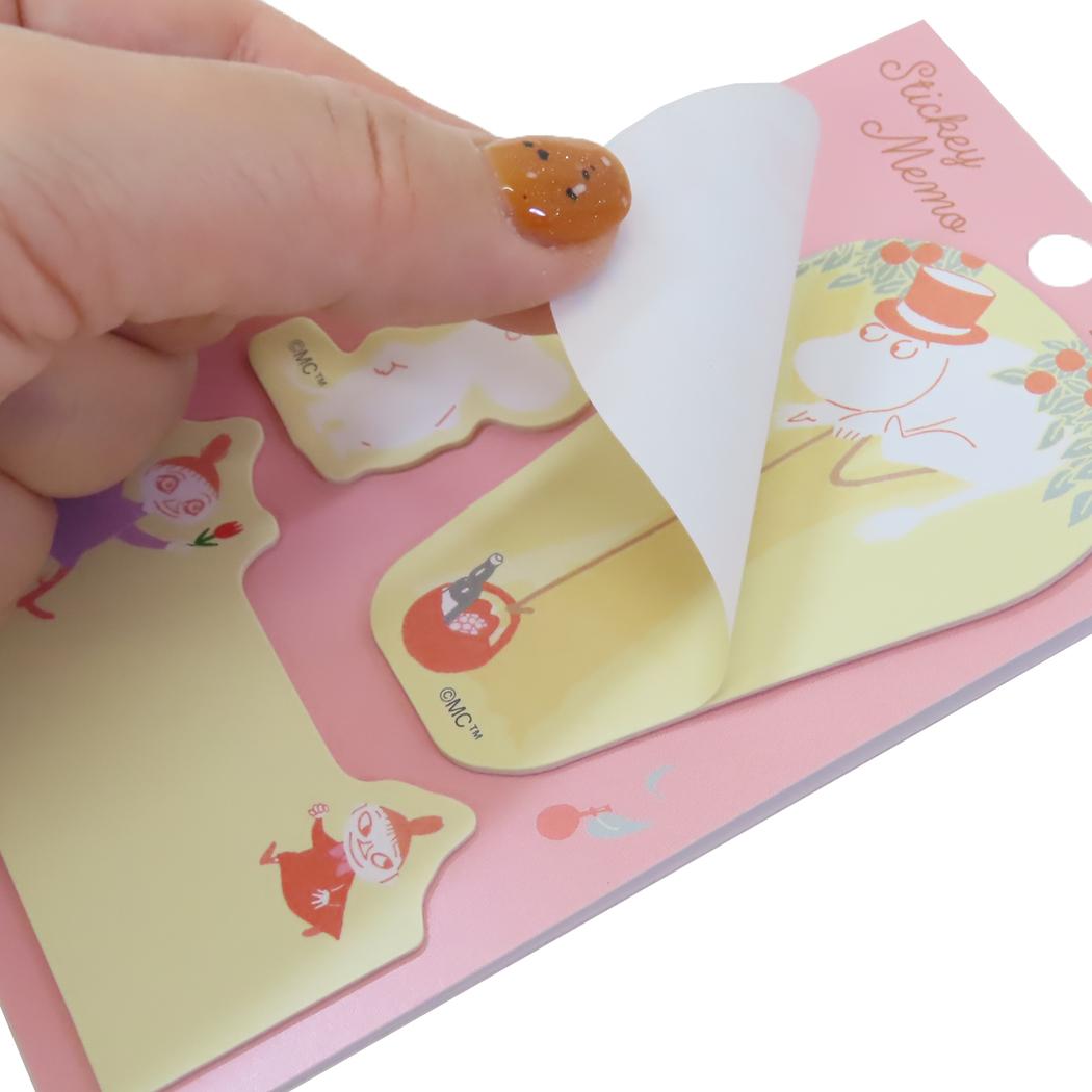 ダイカット付箋 付せん ムーミン ピンク 北欧 学研ステイフル 伝言メモ メール便可