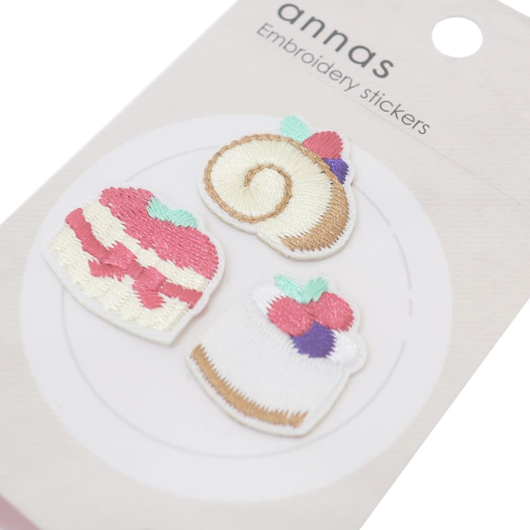 刺繍ワッペンシール ワッペン annas アンナス スイーツ 学研ステイフル 手芸用品 おしゃれ メール便可