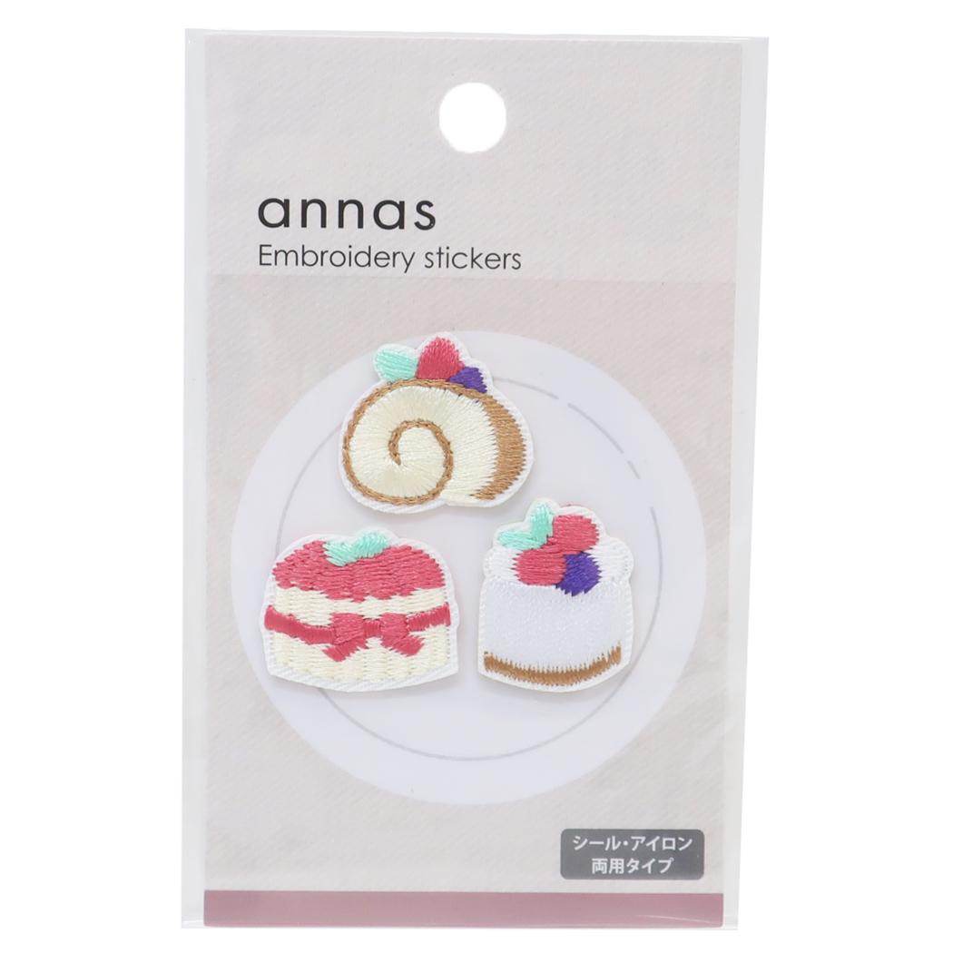 刺繍ワッペンシール ワッペン annas アンナス スイーツ 学研ステイフル 手芸用品 おしゃれ メール便可