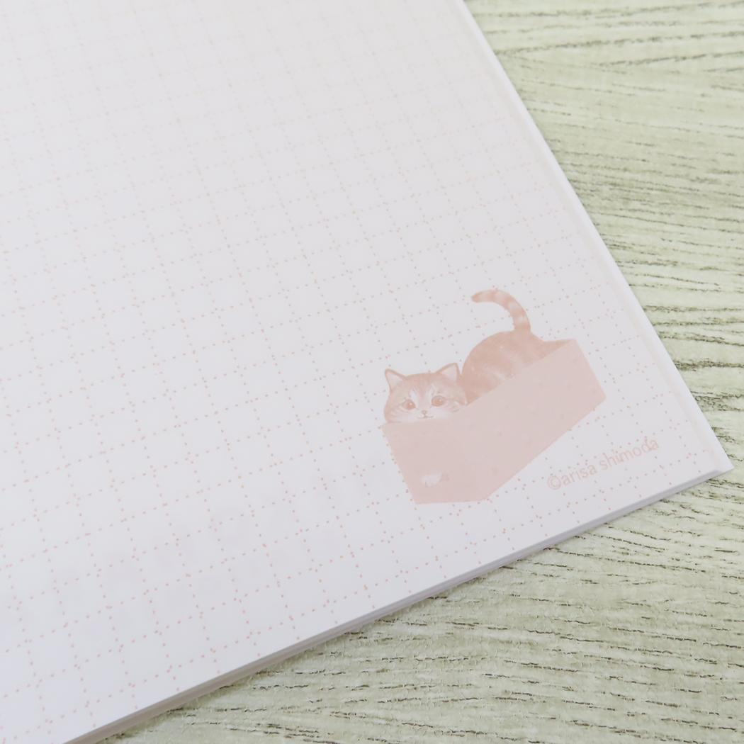 B6ノート 方眼ノート ねこハラ ブルー 新入学 ねこ 学研ステイフル 新学期準備文具 かわいい メール便可