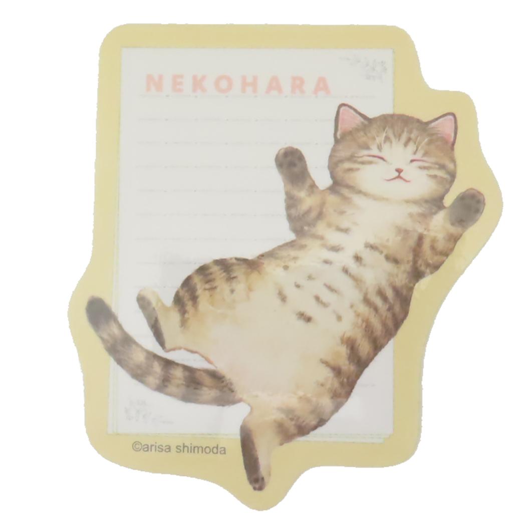 ダイカットステッカー ダイカットシール ねこハラ キジトラ ねこ 学研ステイフル デコシール かわいい メール便可