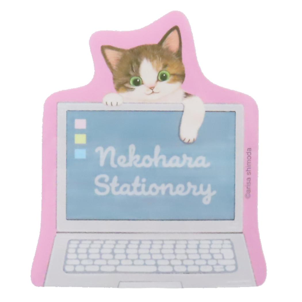 ねこハラ ダイカットシール ダイカットステッカー 三毛猫 ねこ グッズ 学研ステイフル デコシール かわいい グッズ メール便可 シネマコレクション