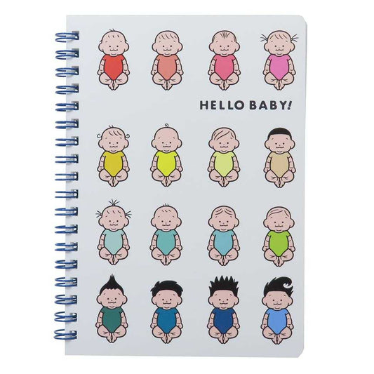 B6リングノート リングノート おおのたろう HELLO BABY白 学研ステイフル 新学期準備文具 Wリング 横罫線 メール便可