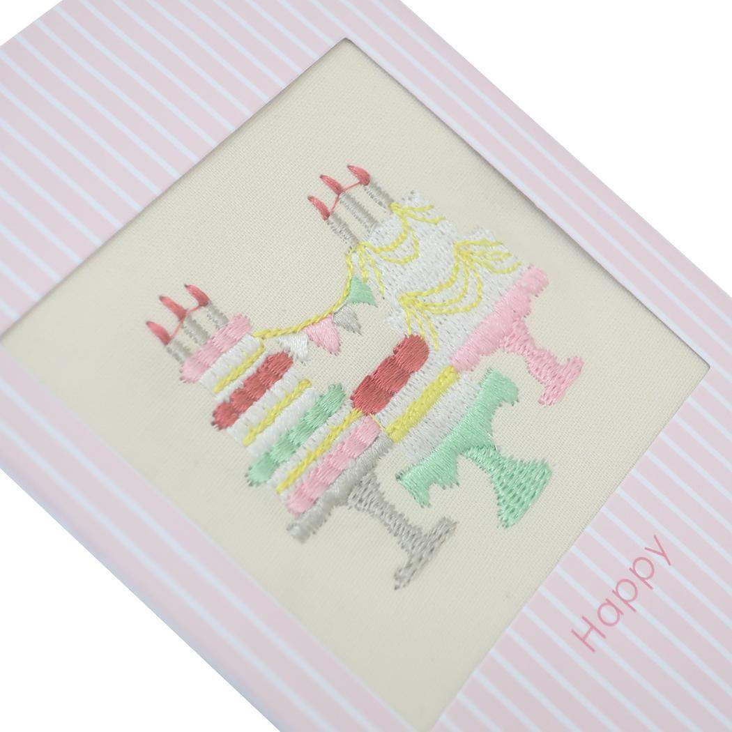 刺繍カード グリーティングカード annas アンナス EDケーキ 学研ステイフル ウェディング バースデー 多目的 封筒付き メール便可