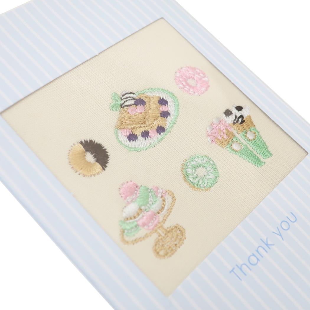 刺繍カード グリーティングカード annas アンナス TYマカロン 学研ステイフル 多目的 封筒付き メール便可
