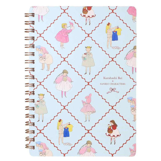 サンリオキャラクターズxくらはしれい リングノート B6リングノート ミックス 水色 学研ステイフル