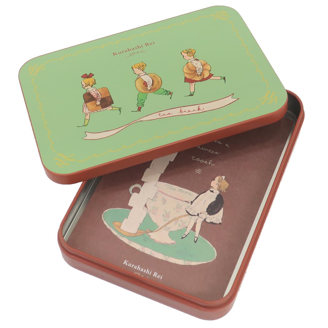 缶入りポストカード POSTCARD くらはしれい GR 学研ステイフル 小物入れ おしゃれ レトロ ガーリー