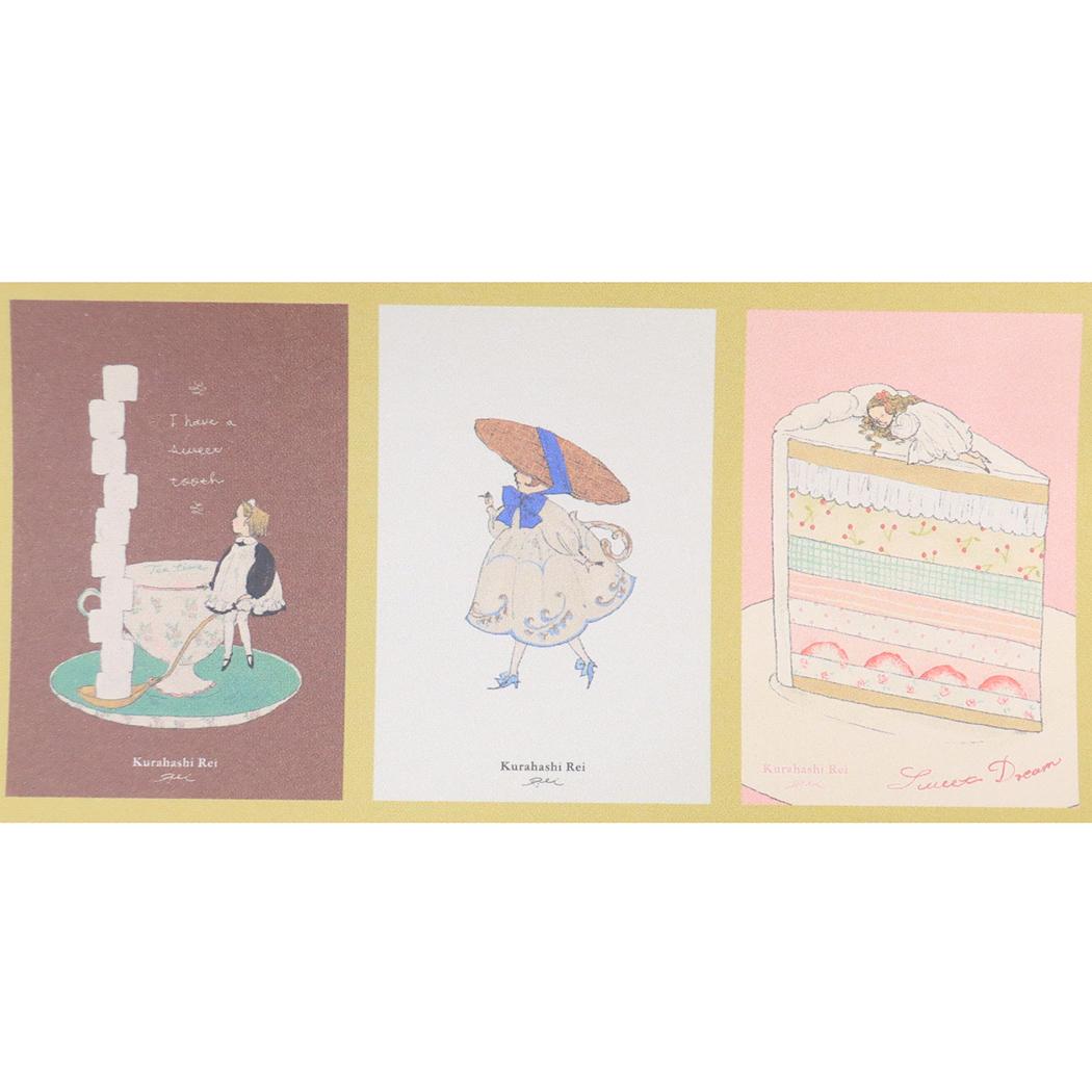 缶入りポストカード POSTCARD くらはしれい GR 学研ステイフル 小物入れ おしゃれ レトロ ガーリー