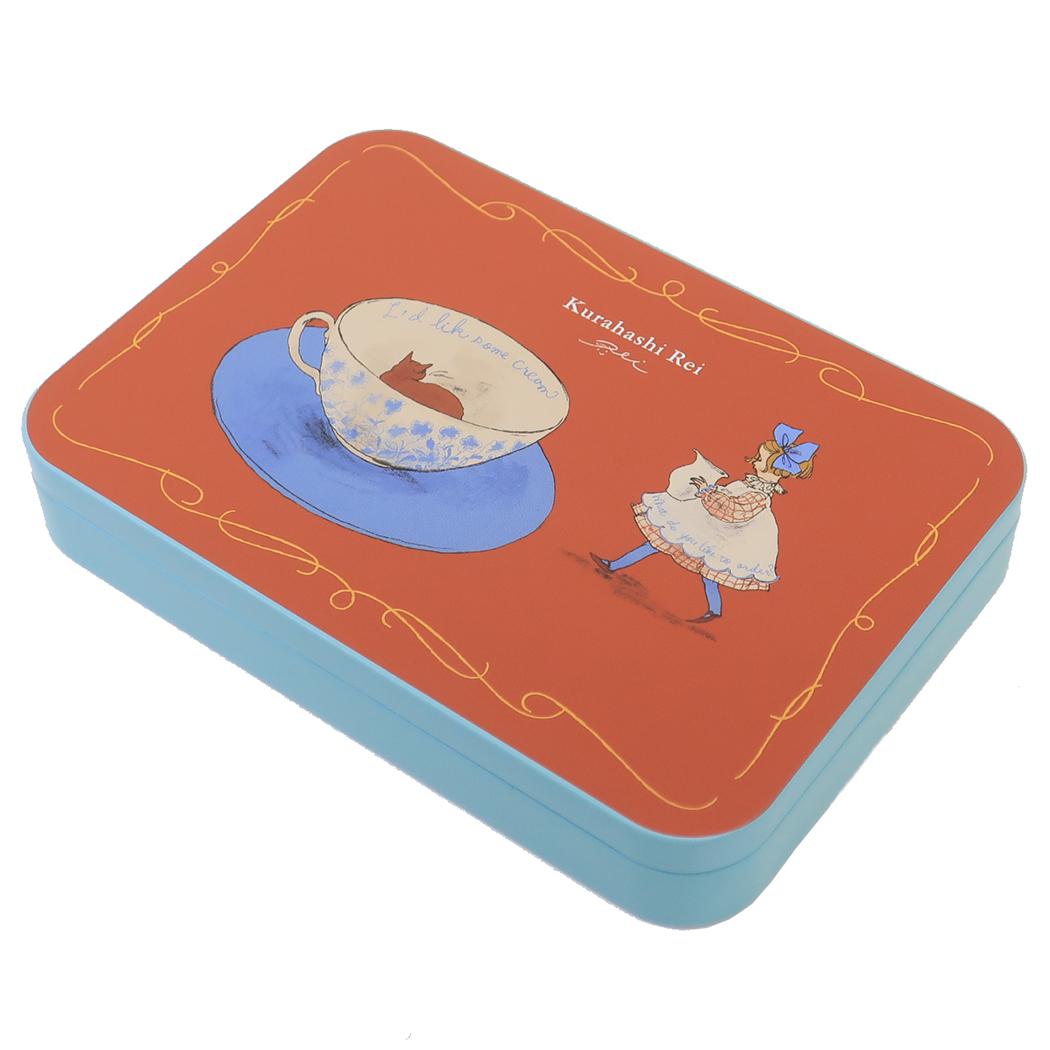 缶入りポストカード POSTCARD くらはしれい BR 学研ステイフル 小物入れ おしゃれ レトロ ガーリー
