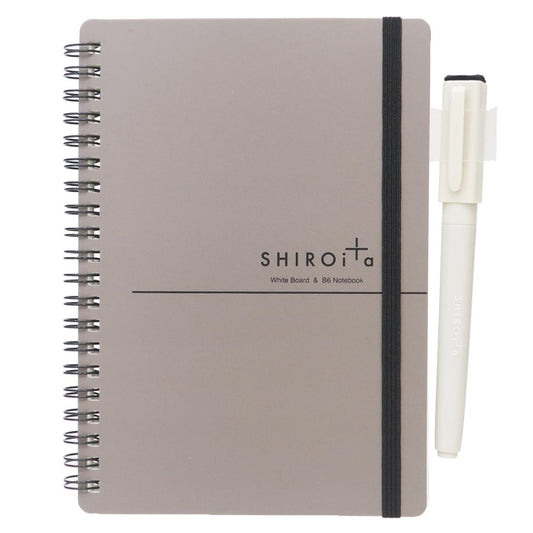 B6ノート リングノート SHIROita GY 学研ステイフル 新学期準備文具 Ｗリング ミニノート メール便可
