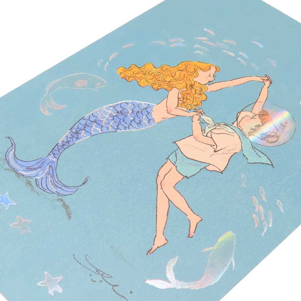 プレミアムポストカード POSTCARD くらはしれい 人魚とダンス 学研ステイフル メッセージカード 手紙 メール便可