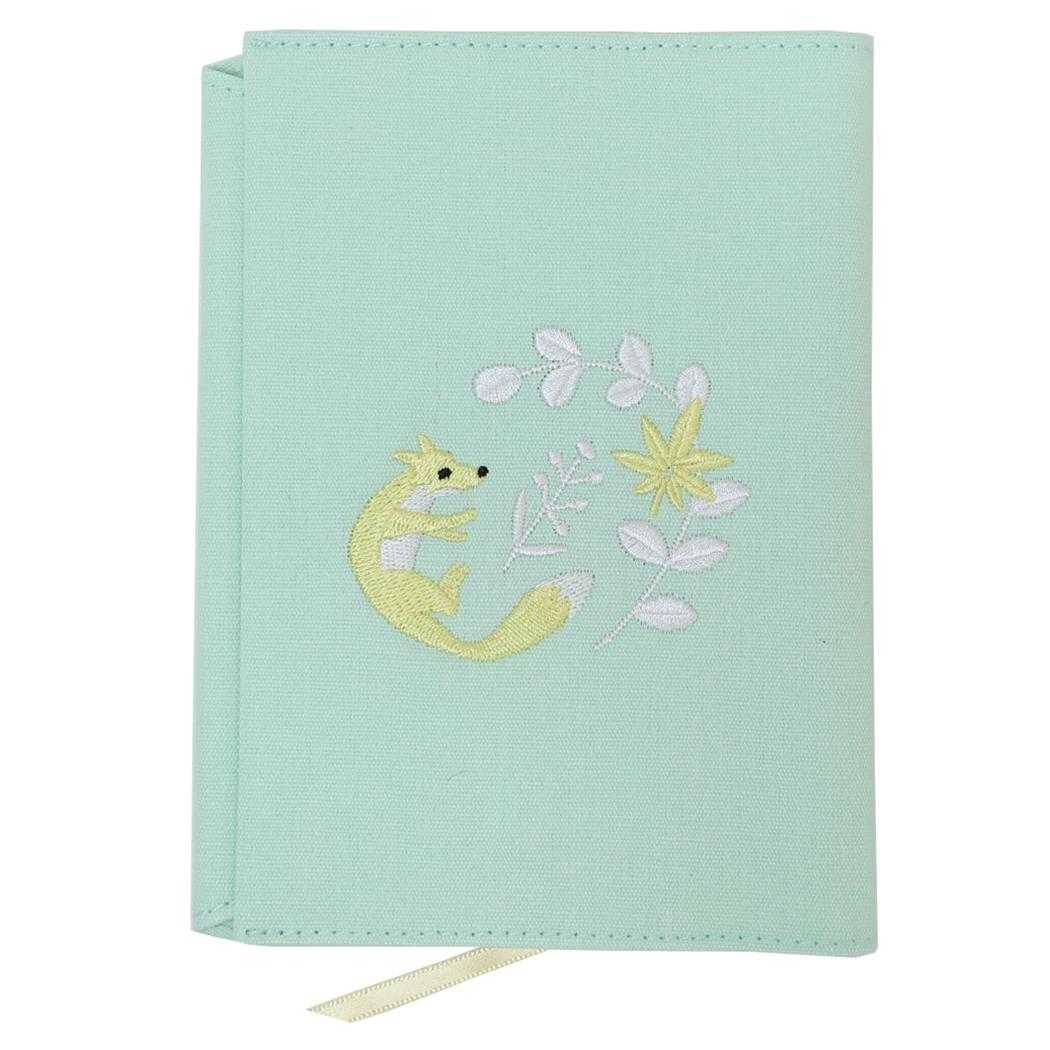 annas アンナス 文庫本カバー 刺繍ブックカバー キツネ 学研ステイフル 文庫本サイズ 読書 おしゃれ おしゃれ グッズ メール便可 シネマコレクション