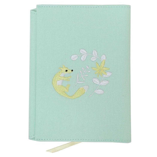 annas アンナス 文庫本カバー 刺繍ブックカバー キツネ 学研ステイフル 文庫本サイズ 読書 おしゃれ おしゃれ グッズ メール便可 シネマコレクション