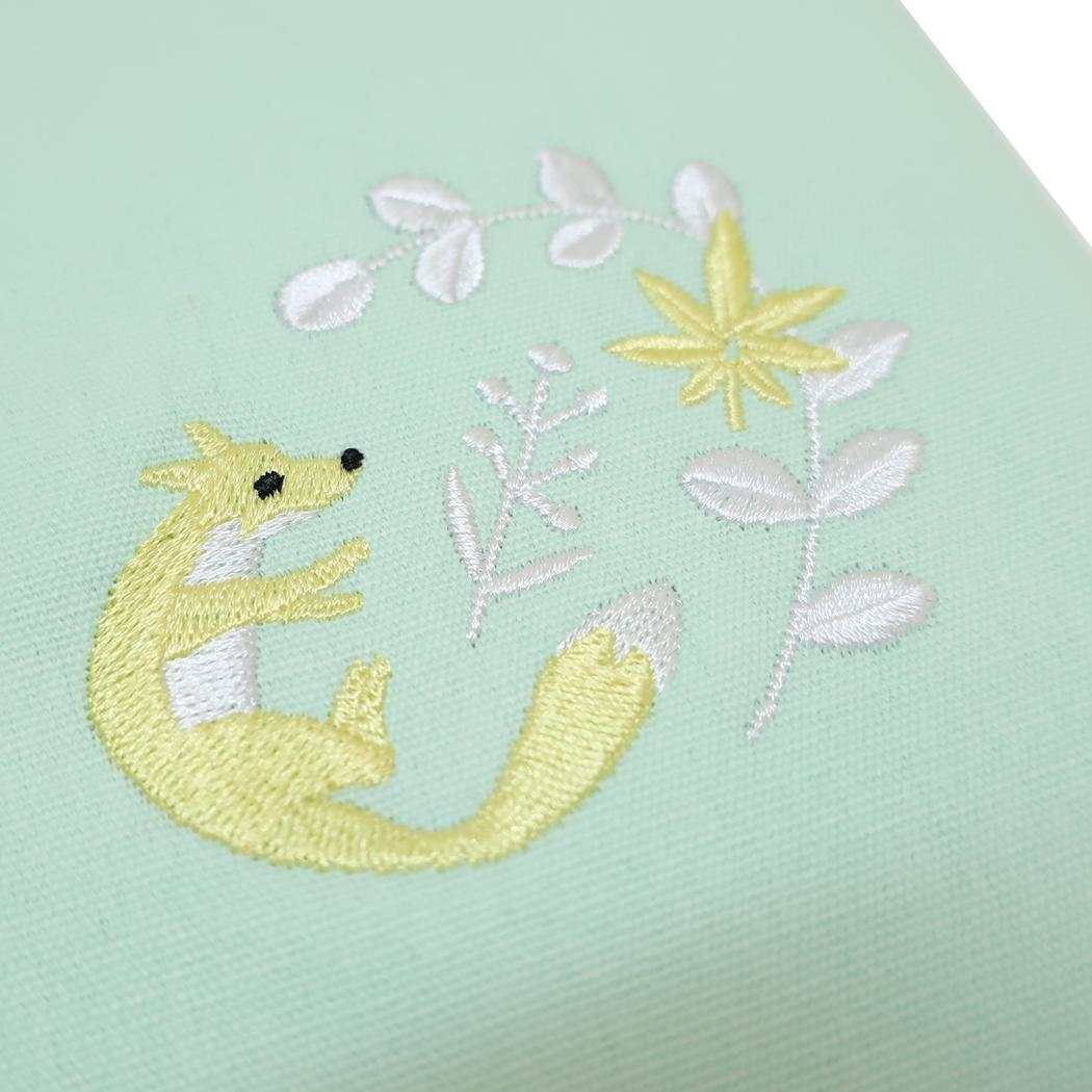 annas アンナス 文庫本カバー 刺繍ブックカバー キツネ 学研ステイフル 文庫本サイズ 読書 おしゃれ おしゃれ グッズ メール便可 シネマコレクション