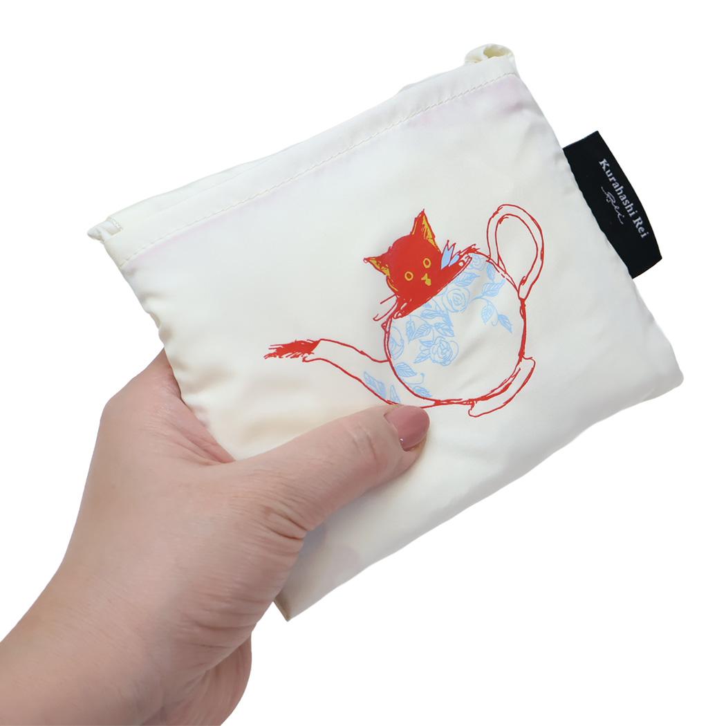 フリルエコバッグ ショッピングバッグ くらはしれい 静かなサーカス 学研ステイフル お買い物かばん 折りたたみ おしゃれ メール便可