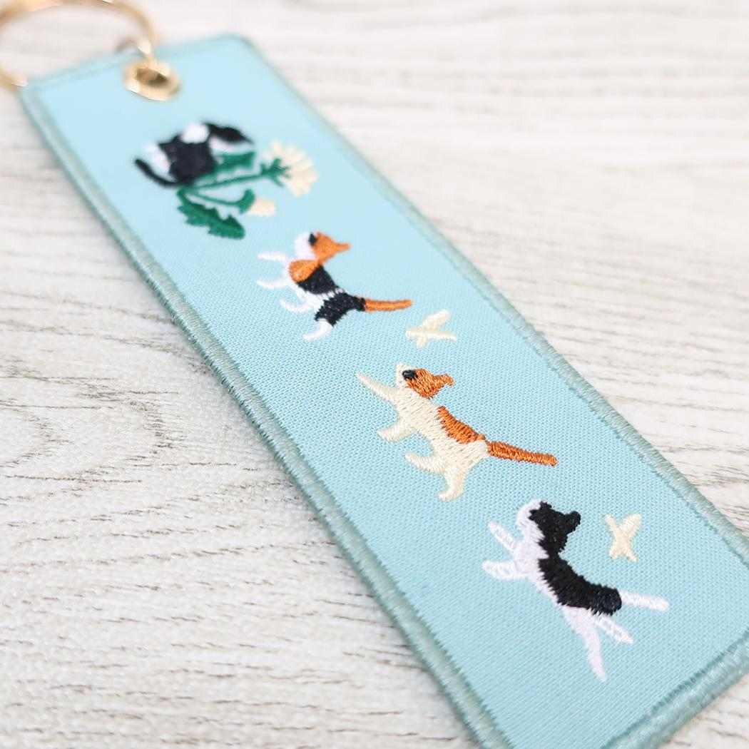 annas アンナス キーリング 刺繍キーホルダー ネコ 学研ステイフル プレゼント おしゃれ グッズ メール便可 シネマコレクション