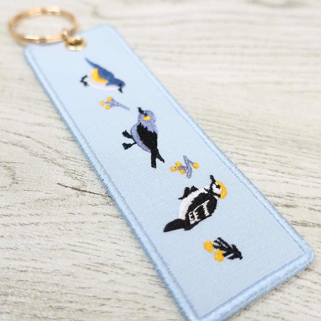 annas アンナス キーリング 刺繍キーホルダー トリ 学研ステイフル プレゼント おしゃれ グッズ メール便可 シネマコレクション