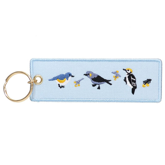 annas アンナス キーリング 刺繍キーホルダー トリ 学研ステイフル プレゼント おしゃれ グッズ メール便可 シネマコレクション
