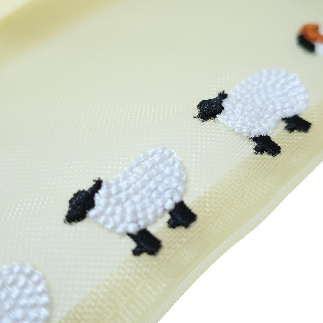 annas アンナス ペンケース 刺繍メッシュペンポーチ ヒツジ 学研ステイフル 筆箱 新学期準備文具 おしゃれ グッズ メール便可 シネマコレクション