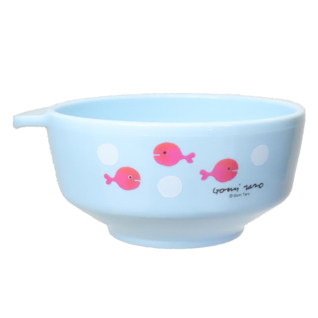 茶碗 キッズ食器 五味太郎 きんぎょがにげた みずいろ 学研ステイフル レンジ対応 ベビー食器 絵本