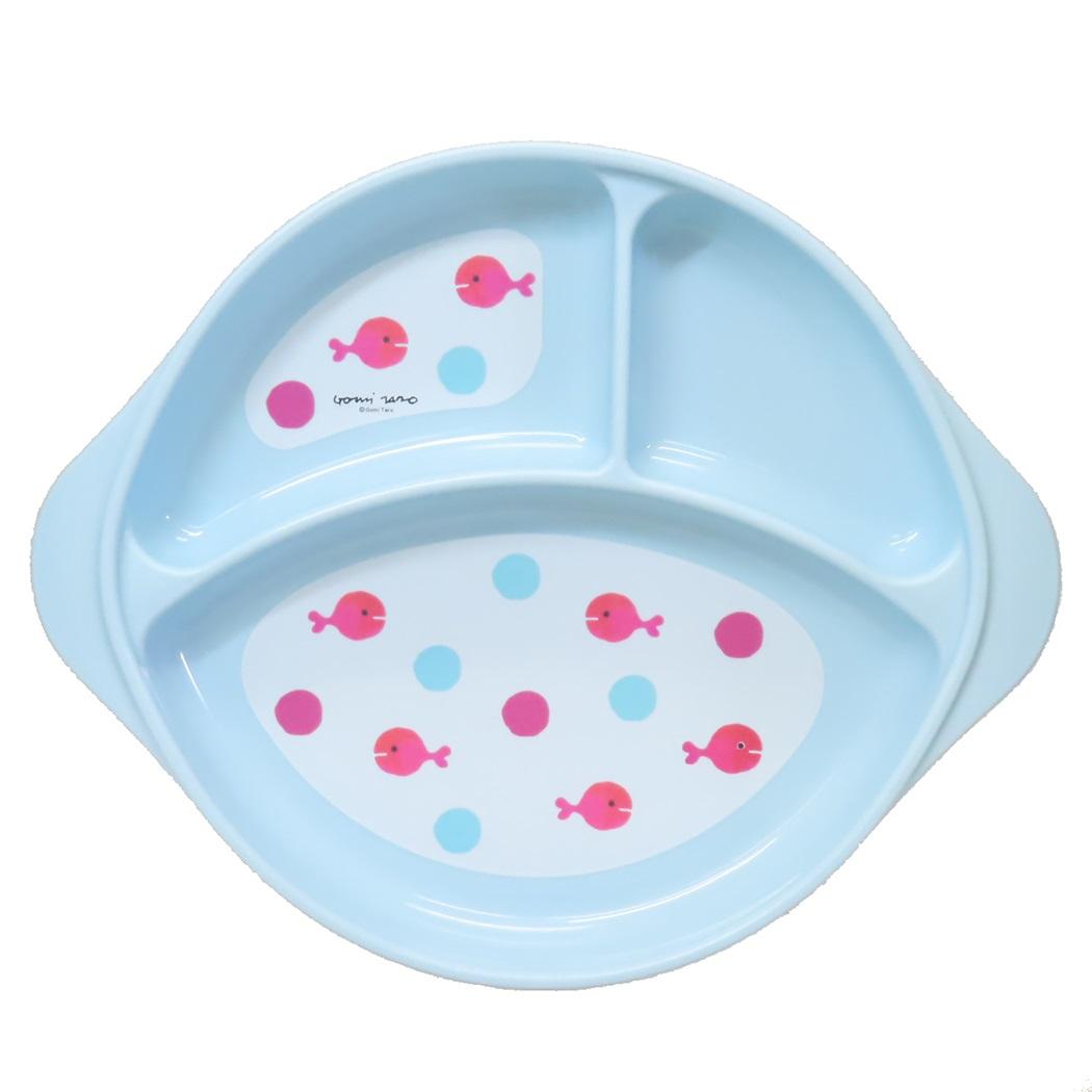 ランチプレート キッズ食器 五味太郎 きんぎょがにげた みずいろ 学研ステイフル レンジ対応 ベビー食器 絵本