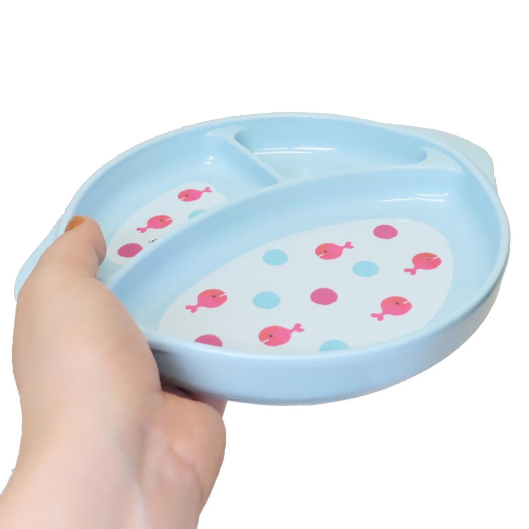 ランチプレート キッズ食器 五味太郎 きんぎょがにげた みずいろ 学研ステイフル レンジ対応 ベビー食器 絵本