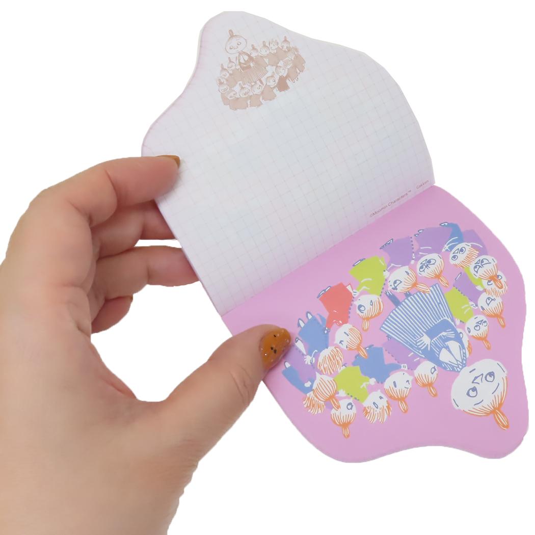 ダイカットメモ メモ帳 ムーミン ピンク 北欧 学研ステイフル 新学期準備文具 メール便可