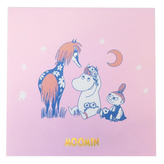 オーロラスクエアメモ メモ帳 ムーミン ピンク 北欧 学研ステイフル メモパッド メール便可