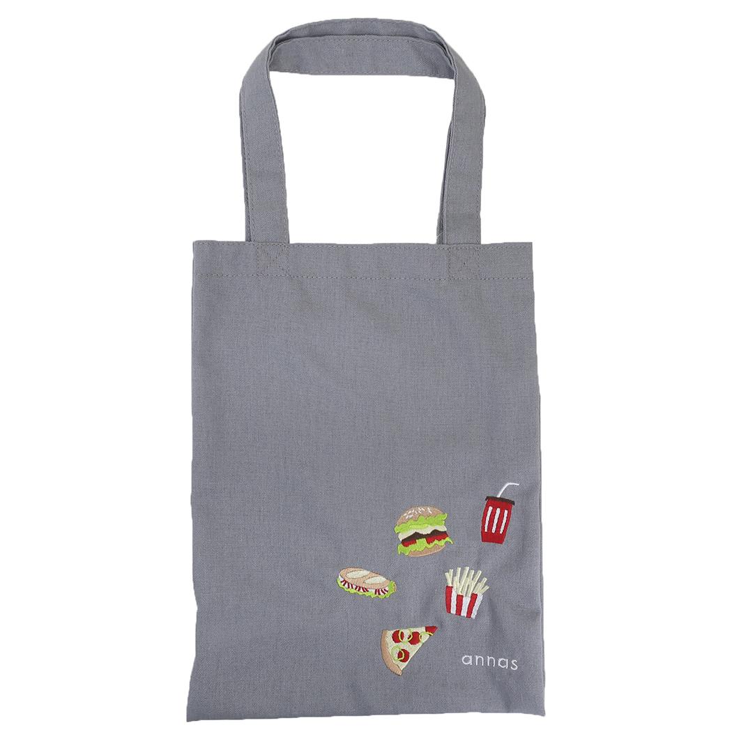 刺繍トート トートバッグ annas アンナス フード 学研ステイフル 手提げかばん おしゃれ メール便可