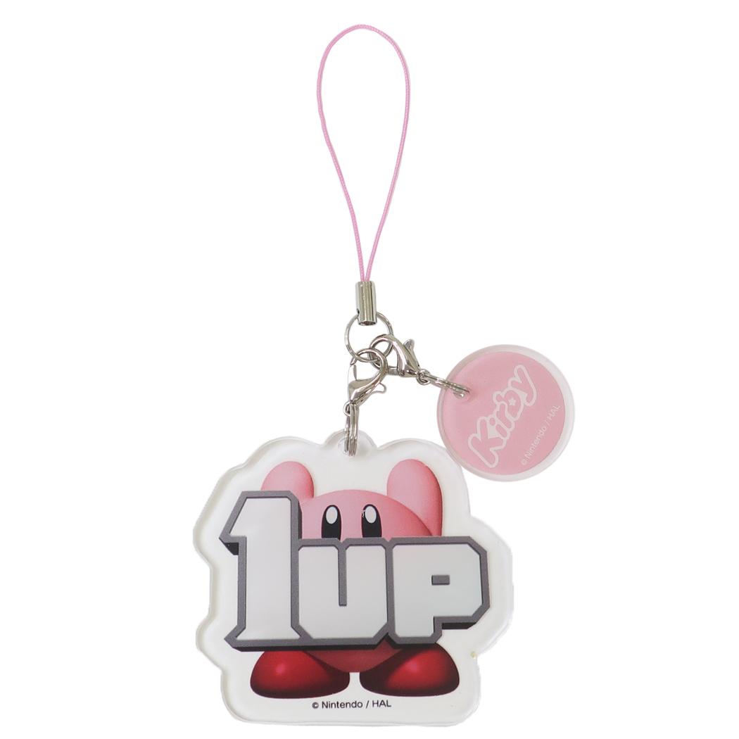 アクリルストラップ モバイルアクセサリ 星のカービィ 1UP グルマンディーズ キーホルダー メール便可