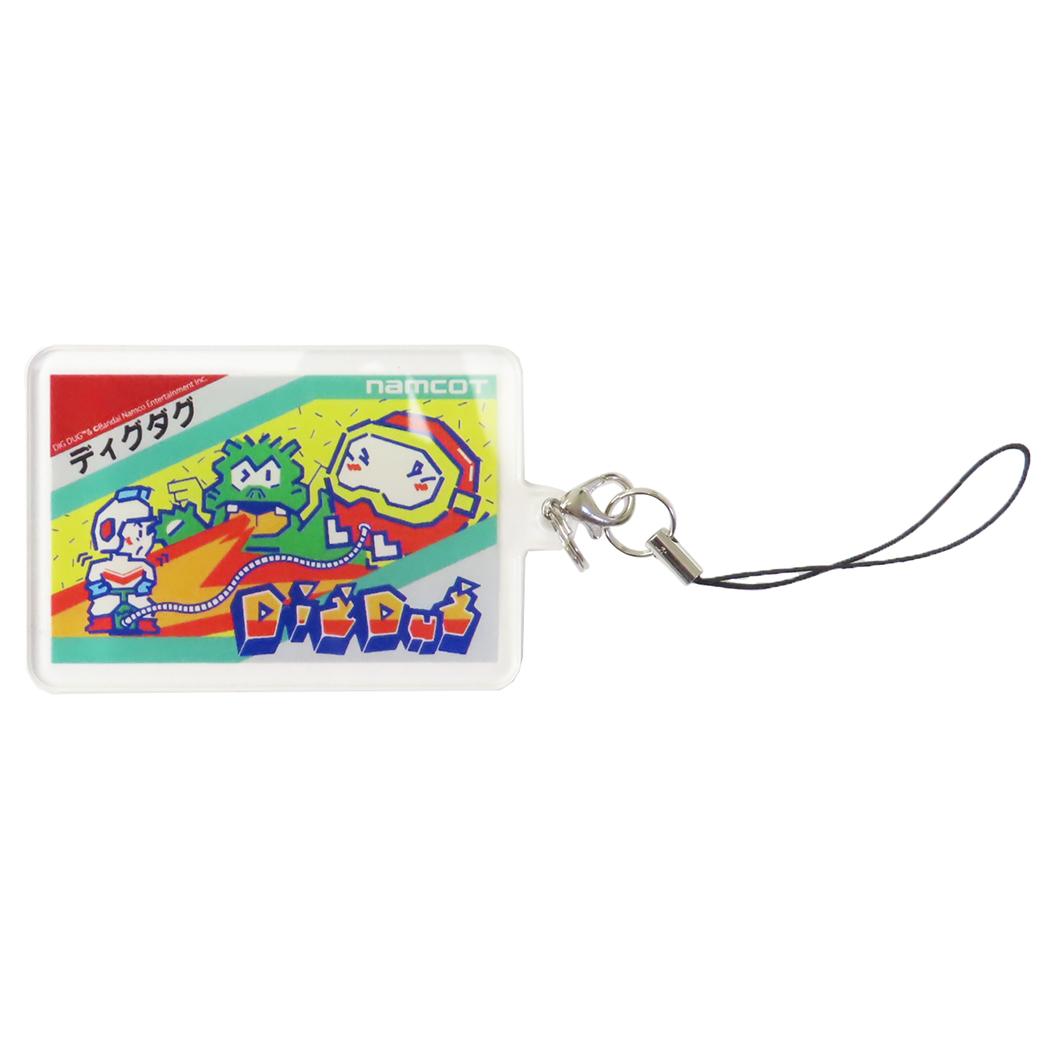 スマートフォンアクリルストラップ モバイルアクセサリ ナムコレジェンダリー ディグダグ グルマンディーズ キーホルダー ゲームメール便可