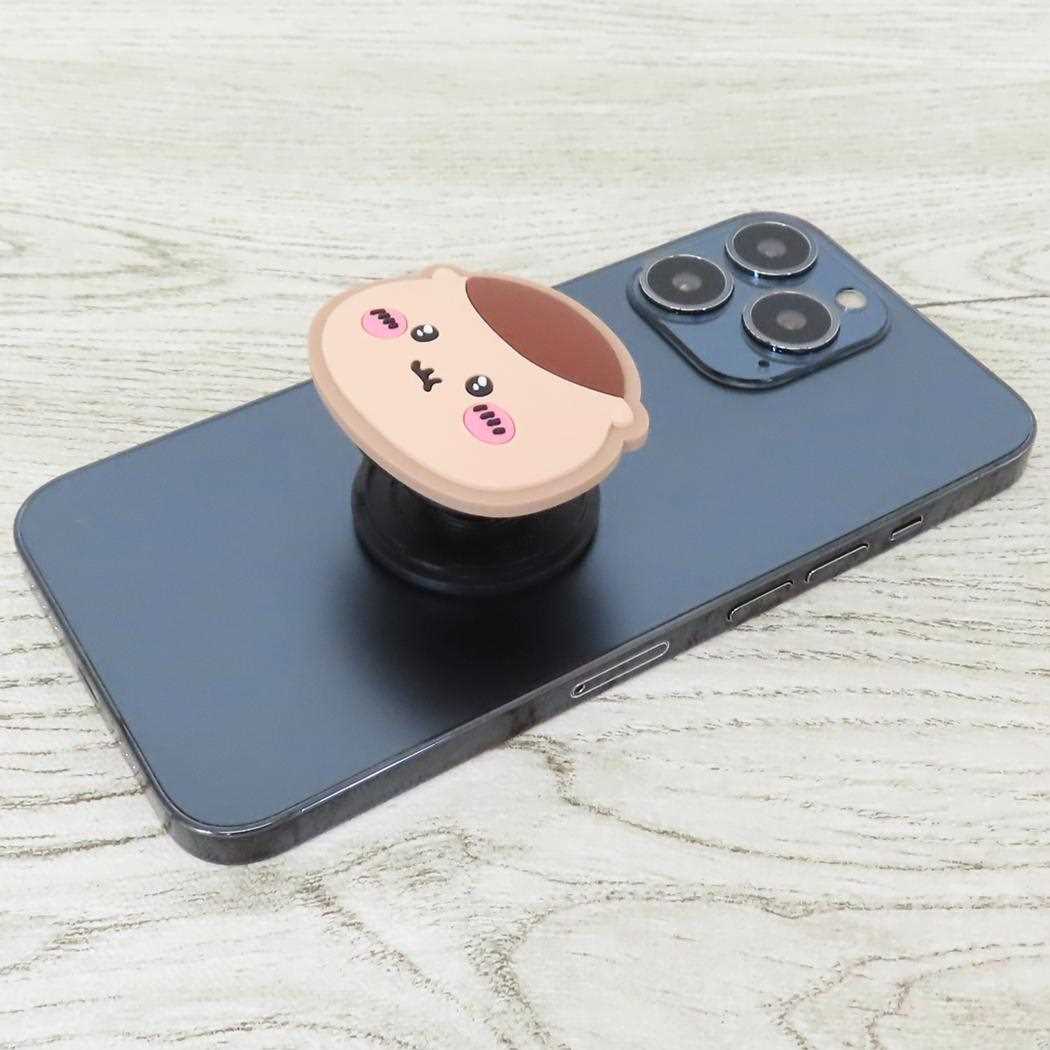 ダイカットソフトPOCOPOCO ポコポコ スマホアクセ ちいかわ くりまんじゅう グルマンディーズ スマホスタンド メール便可