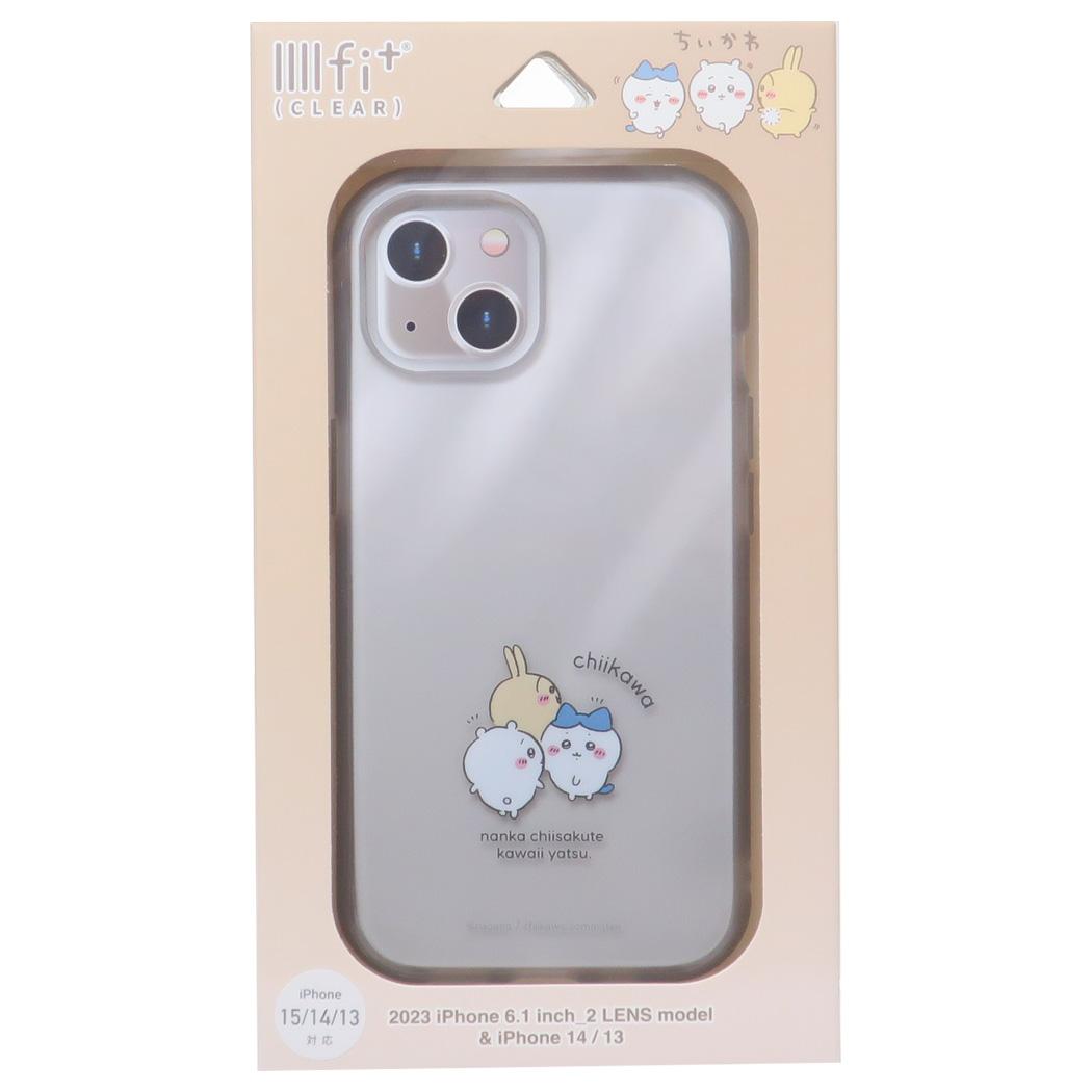 IIIIfit Clear 2023 iPhone 6.1inch 2LENS model対応ケース iPhone15/14/13 ちいかわ ふりかえり グルマンディーズ スマホカバー