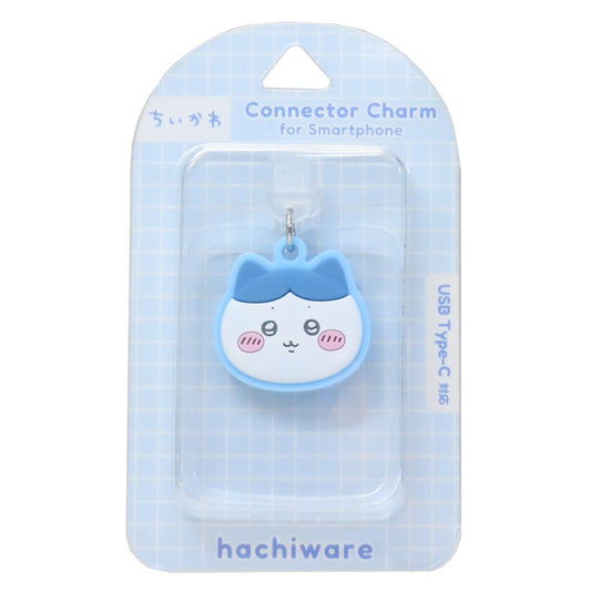 USB Type-C対応コネクタチャーム スマホアクセ ちいかわ ハチワレ グルマンディーズ 汚れ防止 メール便可