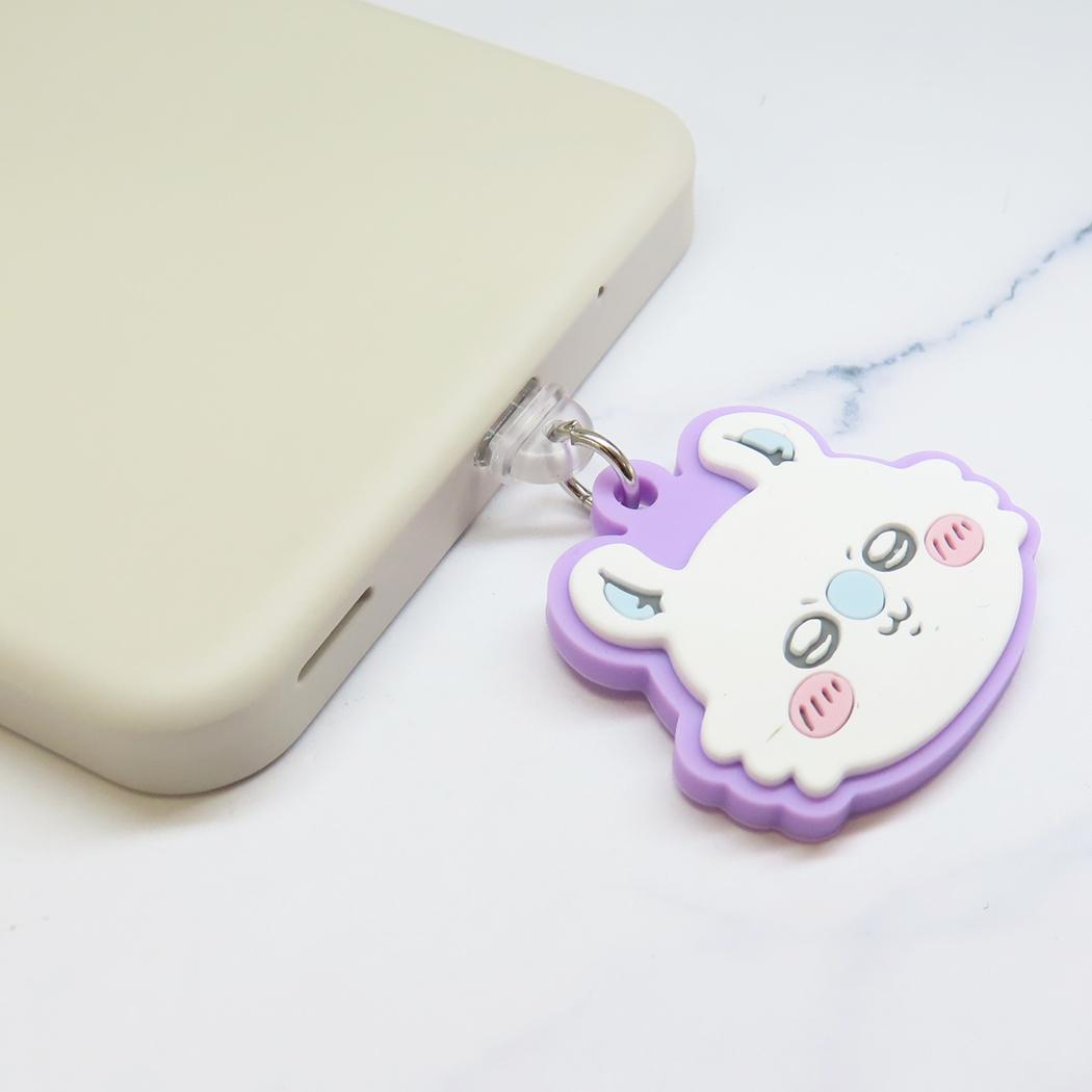 USB Type-C対応コネクタチャーム スマホアクセ ちいかわ モモンガ グルマンディーズ 汚れ防止 メール便可