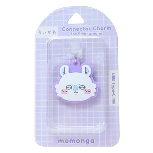USB Type-C対応コネクタチャーム スマホアクセ ちいかわ モモンガ グルマンディーズ 汚れ防止 メール便可
