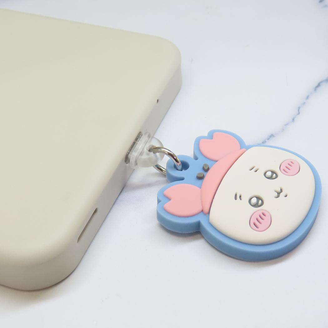 USB Type-C対応コネクタチャーム スマホアクセ ちいかわ 古本屋 グルマンディーズ 汚れ防止 メール便可