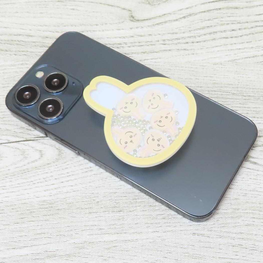 シャカシャカPOCOPOCO スマホアクセ ちいかわ うさぎ グルマンディーズ スマホスタンド メール便可