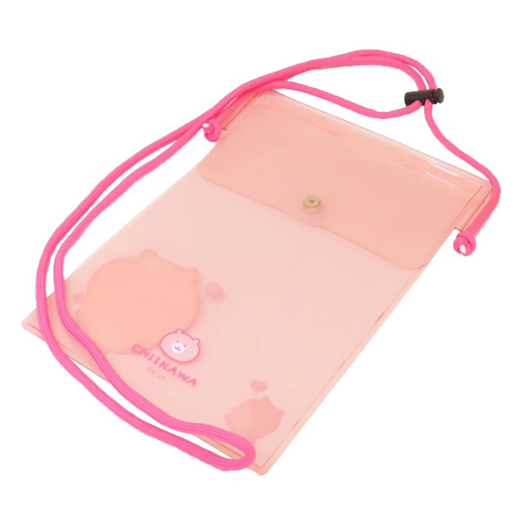 IIIIpocket Clear スマートフォンポーチ スマホポーチ ちいかわ グルマンディーズ スマホショルダー 斜め掛け メール便可