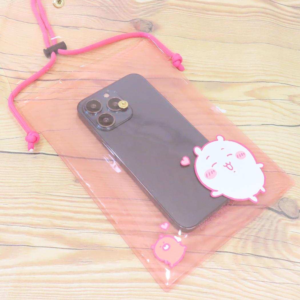 IIIIpocket Clear スマートフォンポーチ スマホポーチ ちいかわ グルマンディーズ スマホショルダー 斜め掛け メール便可
