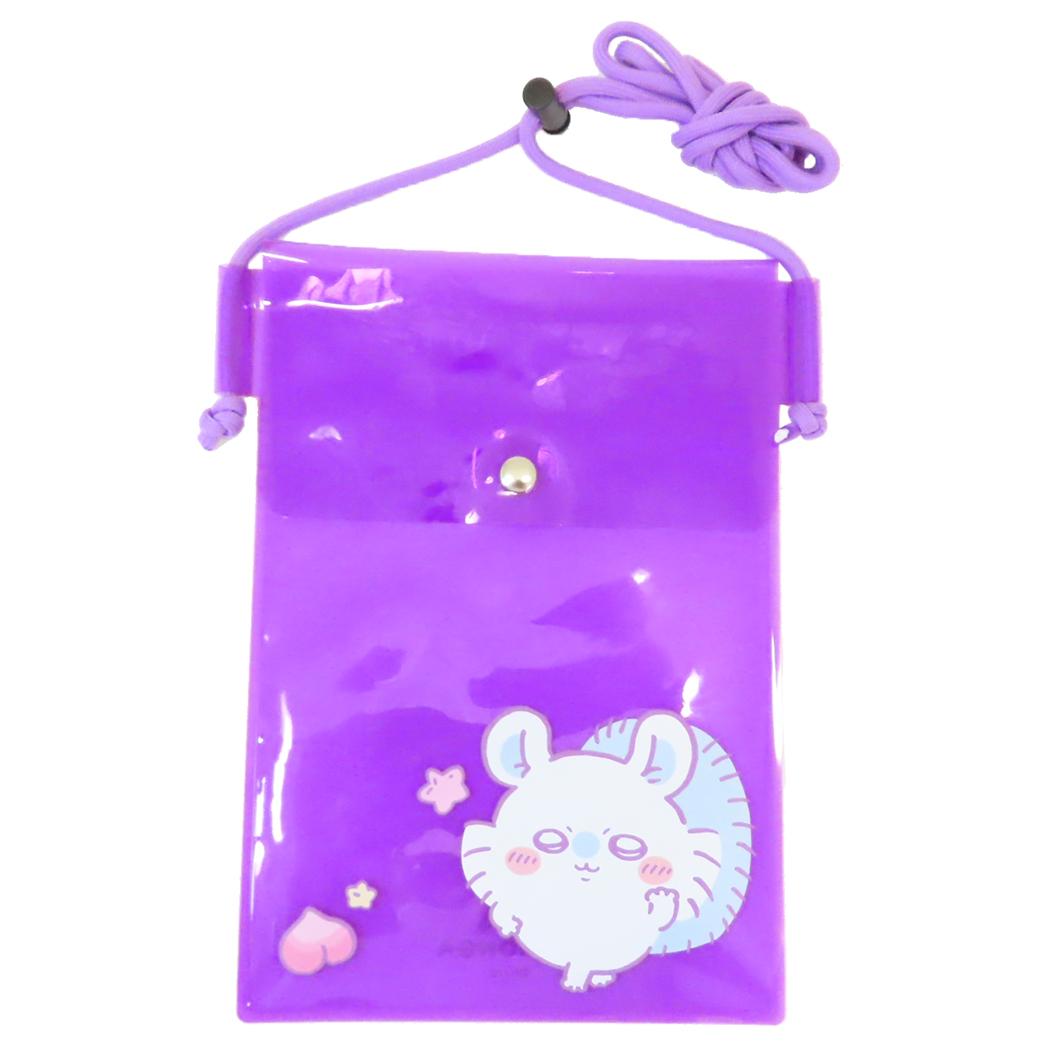 ちいかわ ボンボンドロップシール モモンガ 1シート付！スマホポーチ セット